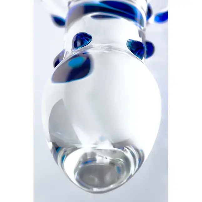 Стеклянная прозрачная втулка с кольцом - 14 см - Sexus Glass. Фотография 5.
