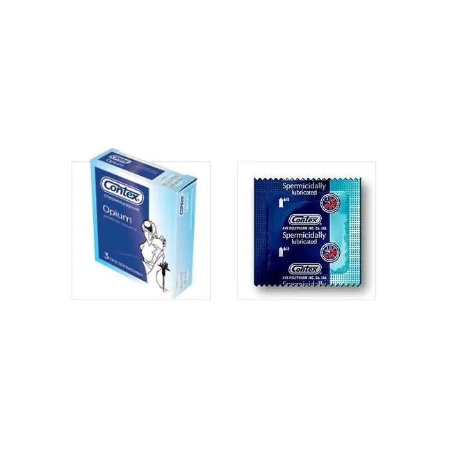 Презервативы в спермицидной смазке CONTEX №3 Opium, 3 шт