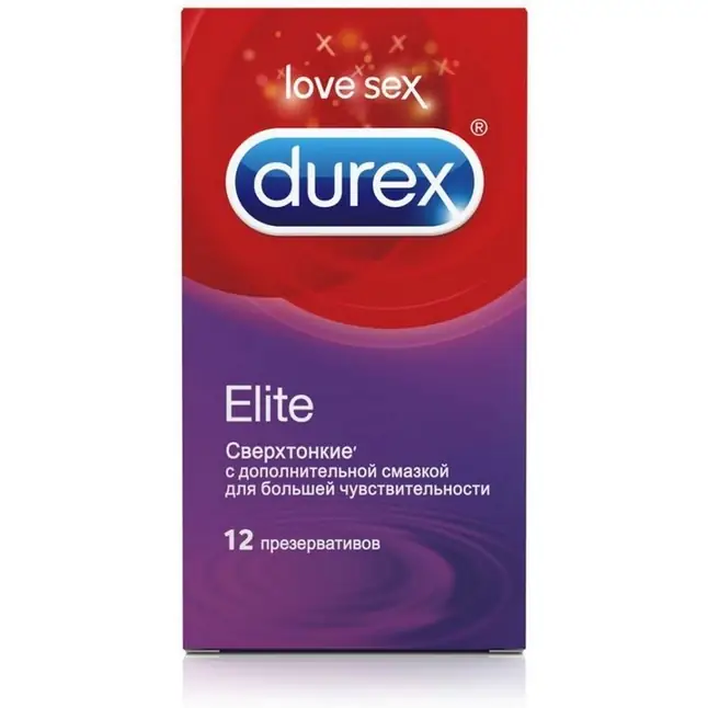 Сверхтонкие презервативы Durex Elite - 12 шт