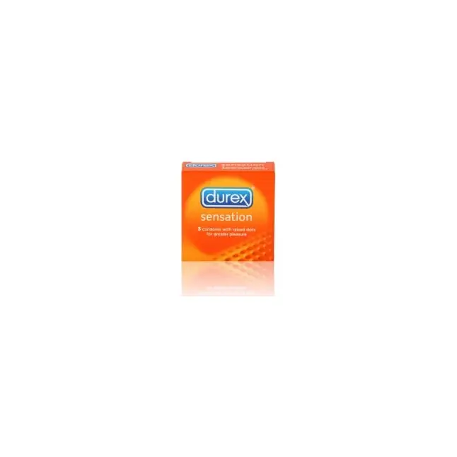 Презервативы с точечной структурой DUREX Sensation - 3 шт