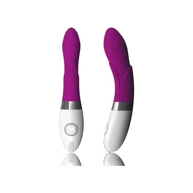 Фиолетовый вибратор украшенный лепестками Iris Deep Rose (LELO). Фотография 2.