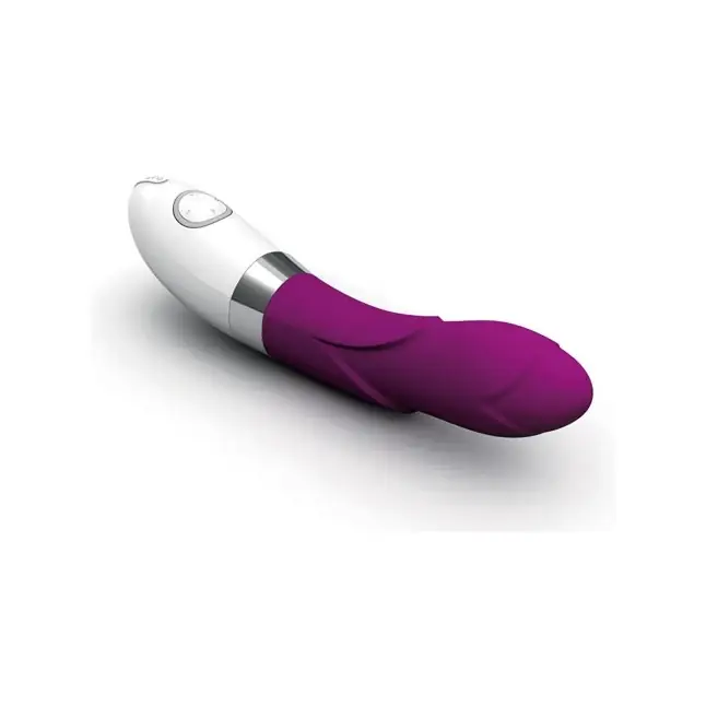 Фиолетовый вибратор украшенный лепестками Iris Deep Rose (LELO)