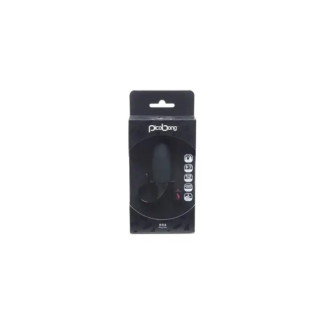 Черное эрекционное виброкольцо клиторальный массажер Ring Vibe KOA BLACK (PicoBong). Фотография 2.