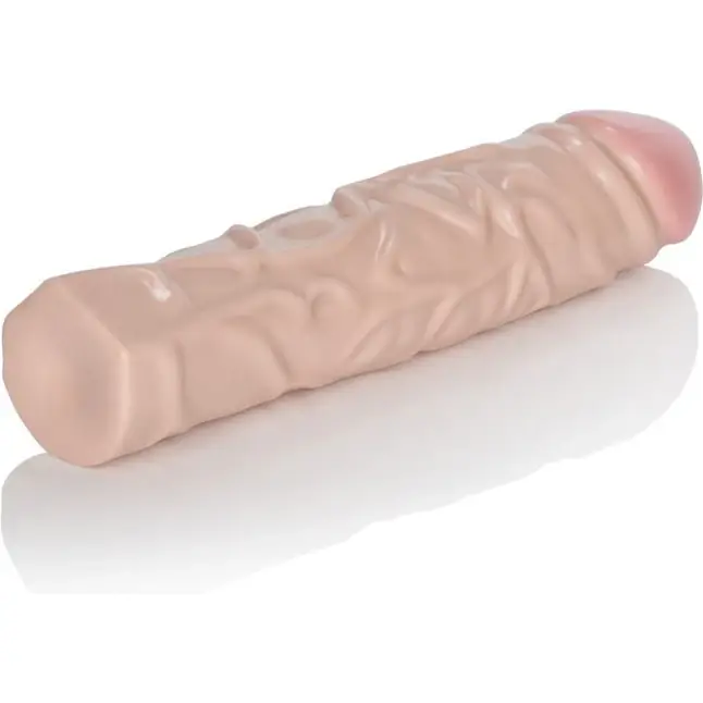Телесный фаллоимитатор с рельефом Veined Dongs - 21 см - IvoryDuo. Фотография 5.