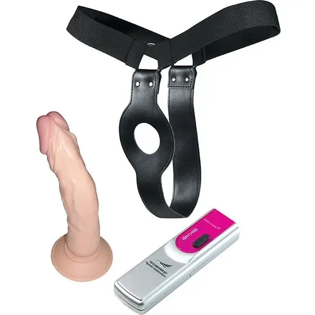 Поясной вибратор-страпон Lovers lust - 15,2 см