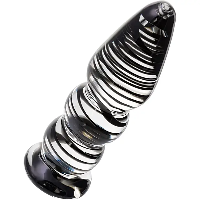 Анальная пробка-елочка - 13 см - Sexus Glass. Фотография 2.