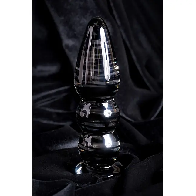 Анальная пробка-елочка - 13 см - Sexus Glass. Фотография 8.