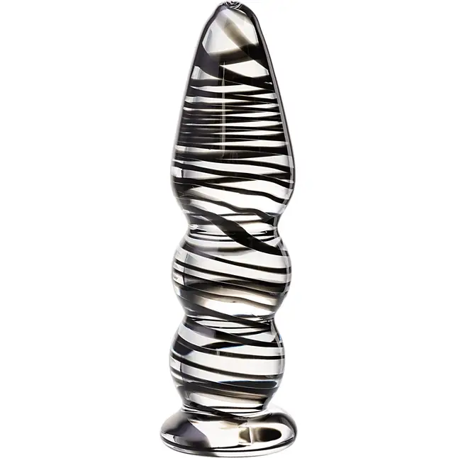 Анальная пробка-елочка - 13 см - Sexus Glass