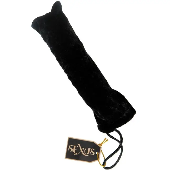 Стеклянный фаллос на подставке с голубым узором - 18 см - Sexus Glass. Фотография 2.