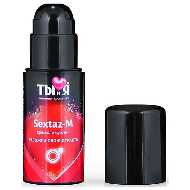 Крем Sextaz-m с возбуждающим эффектом для мужчин - 20 гр - Серия  Ты и Я. Фотография 2.