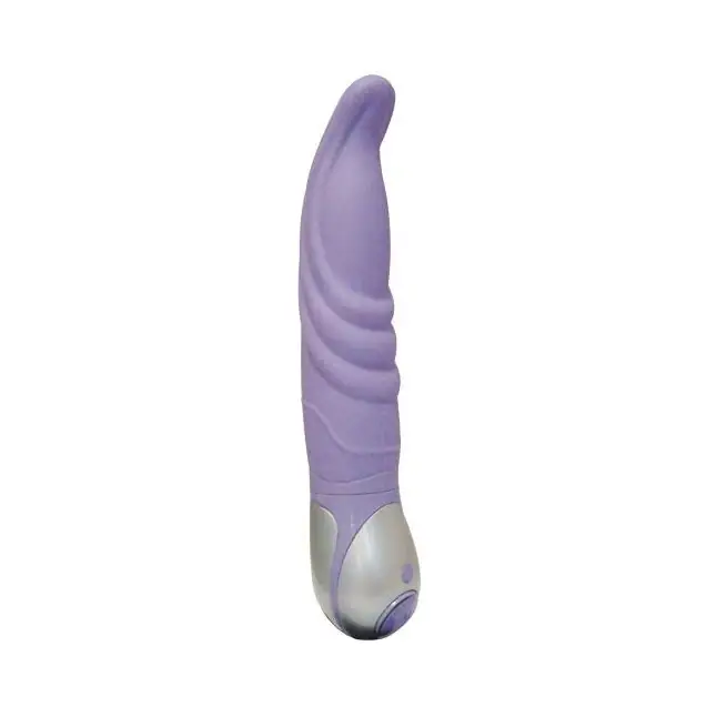 Фиолетовый вибратор Mantra из серии VIBE THERAPY - 19 см. Фотография 2.