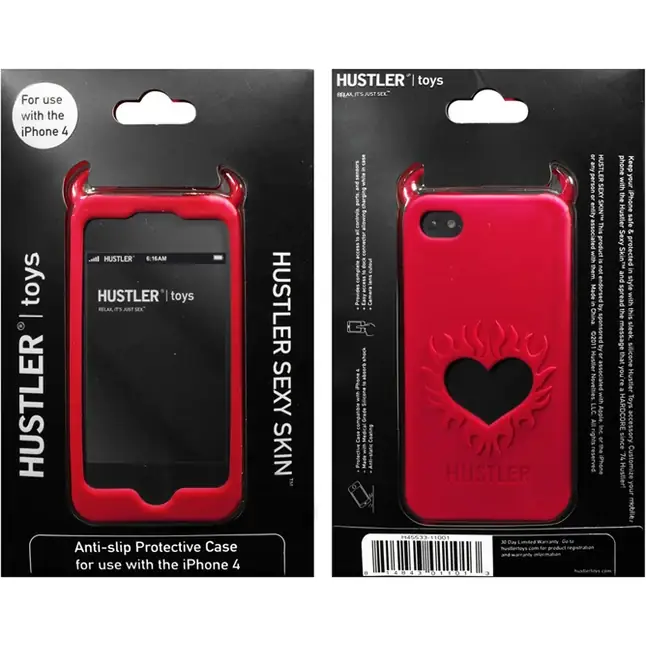 Красный чехол HUSTLER из силикона для iPhone 4, 4S