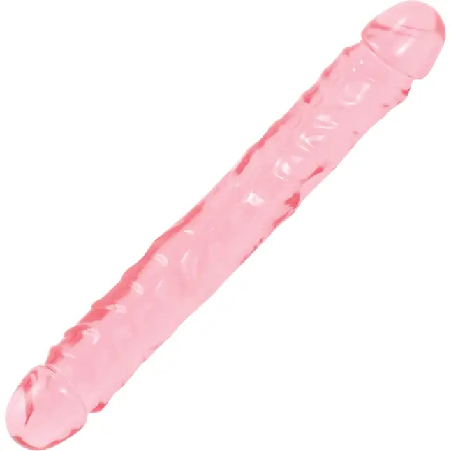 Двухсторонний гелевый фаллоимитатор Crystal Jellies 12 Jr. Double Dong - 30,5 см - Crystal Jellies