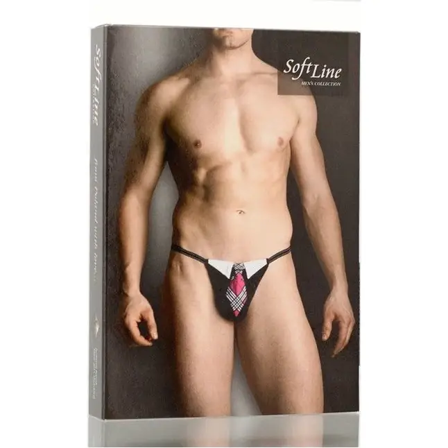 Мужские трусики-стринг с галстучком - Men s collection. Фотография 2.
