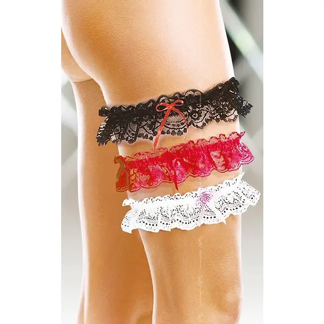 Широкая кружевная подвязка на ногу - Accessories