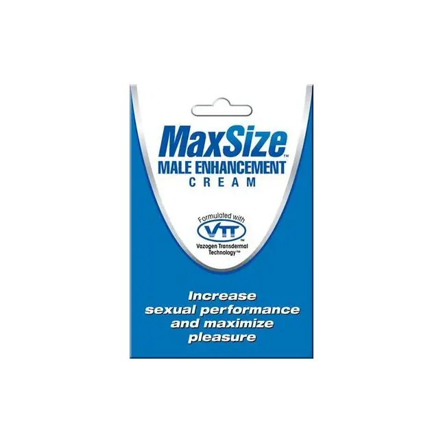 Пробник мужского крема для усиления эрекции MAXSize Cream - 4 мл - Creams   Cleaning Sprays