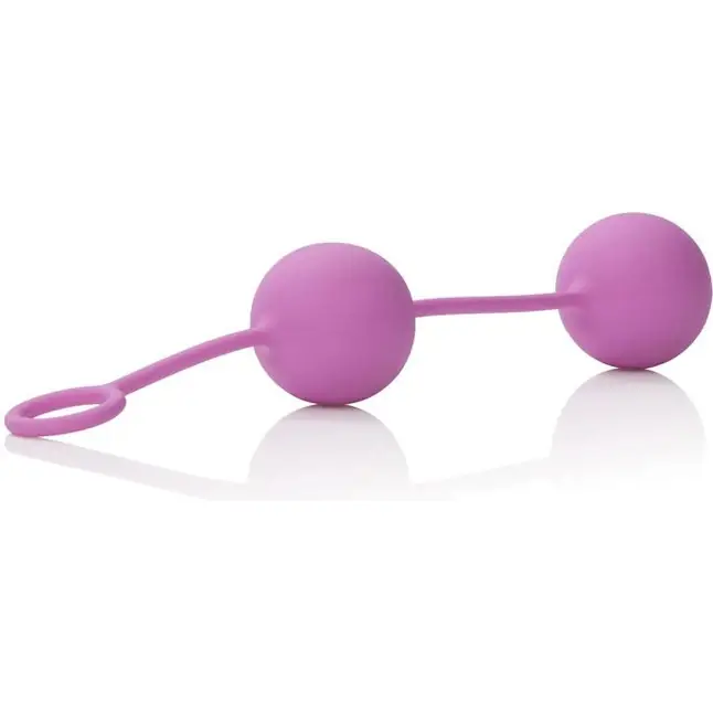 Розовые вагинальные шарики Lia Love Balls - Lia. Фотография 4.