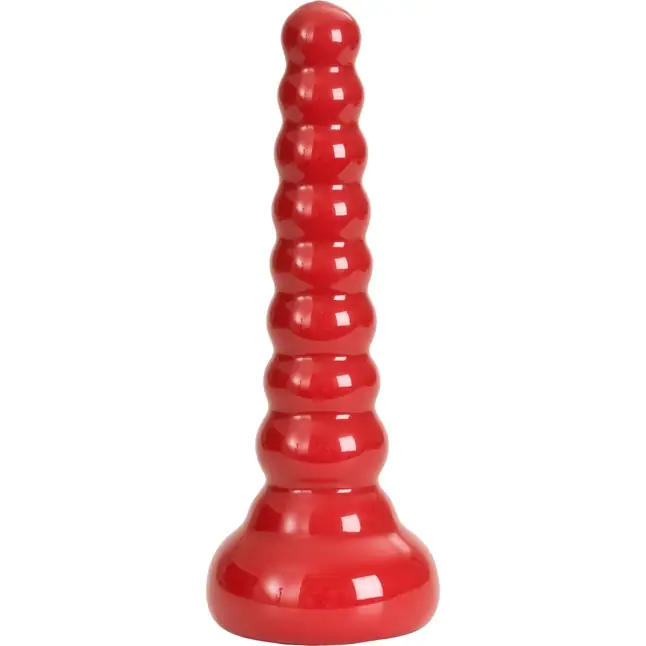 Ребристая анальная втулка Red Boy Anal Wand Butt Plug - 21,3 см - Red Boy