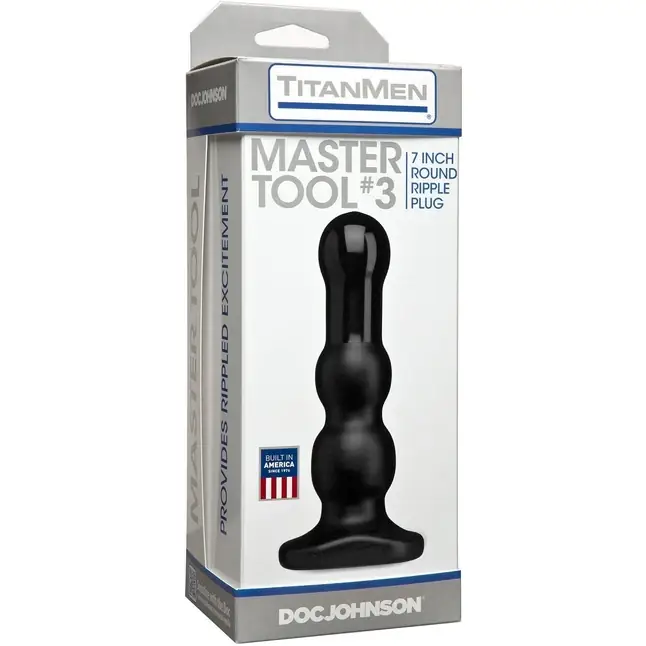 Анальная рельефная пробка Titanmen Tools Master #3 - 18,3 см - TitanMen. Фотография 3.