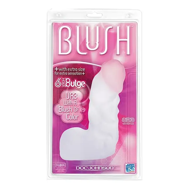 Толстый белый фаллос BLUSH из UR3 - 14 см - Blush. Фотография 2.