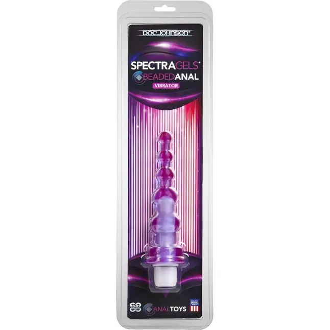 Фиолетовая анальная виброёлочка SPECTRA GELS - 17,7 см - SpectraGels. Фотография 2.