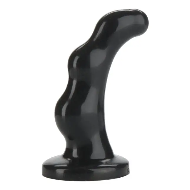 Чёрный массажер простаты P-SPOT - Platinum Premium Silicone