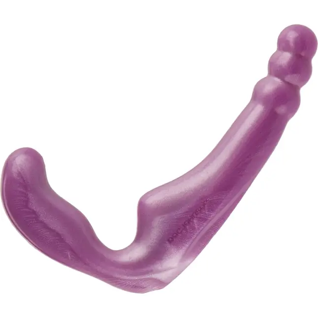Безремневой фиолетовый страпон из силикона The Gal Pal - 17 см - Platinum Premium Silicone