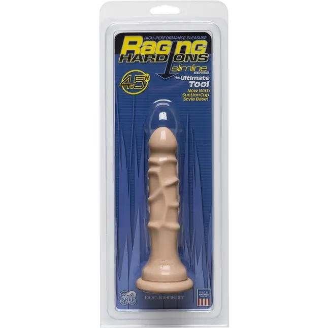 Анальный фаллос Raging Hard-Ons Slimline with Suction Cup 4.5 Dong - 15,5 см - Raging Hard-Ons. Фотография 3.