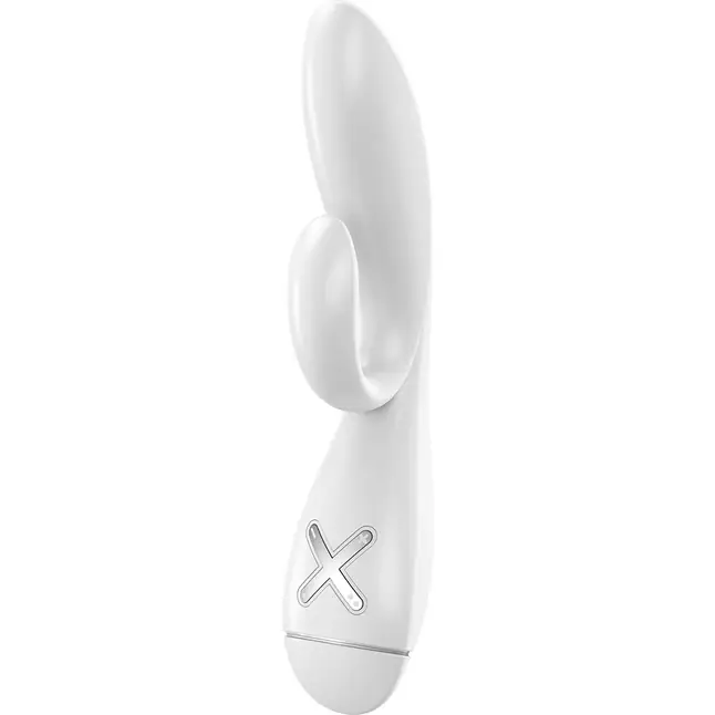 Белый вибратор-rabbit K1 - 20 см