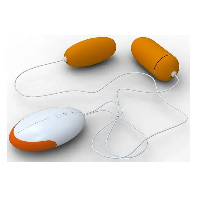 Два оранжевых виброяичка Vibrating Egg