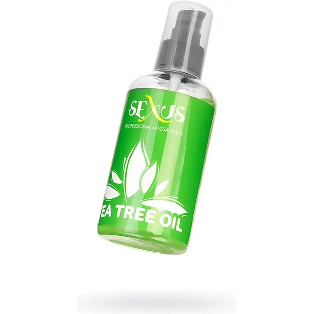 Массажное масло с ароматом чайного дерева Tea Tree Oil - 200 мл - Sexus Lubricant. Фотография 4.