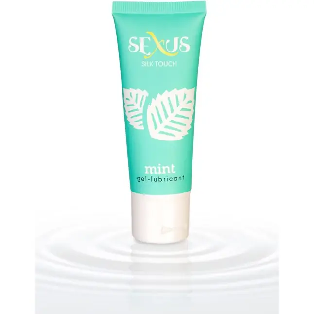 Увлажняющая гель-смазка с ароматом мяты Silk Touch Mint - 50 мл - Sexus Lubricant. Фотография 3.