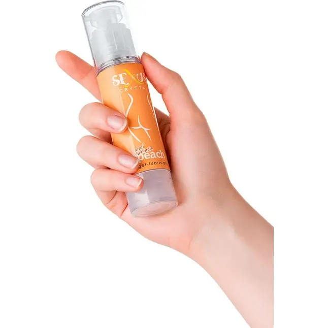 Анальная гель-смазка для женщин с ароматом персика Crystal Peach Anal - 60 мл - Sexus Lubricant. Фотография 2.
