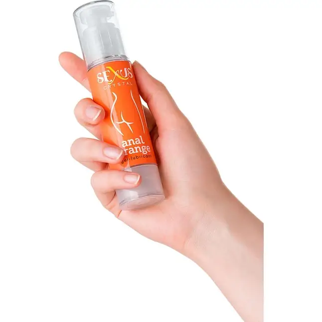 Анальная гель-смазка с ароматом апельсина Crystal Orange Anal - 60 мл - Sexus Lubricant. Фотография 2.