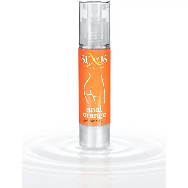 Анальная гель-смазка с ароматом апельсина Crystal Orange Anal - 60 мл - Sexus Lubricant. Фотография 4.