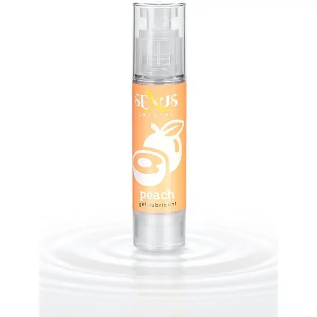 Увлажняющая смазка с ароматом персика Crystal Peach - 60 мл - Sexus Lubricant. Фотография 3.