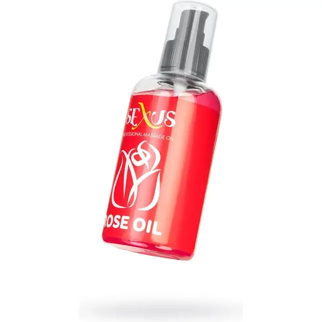 Массажное масло с ароматом розы Rose Oil - 200 мл - Sexus Lubricant. Фотография 2.