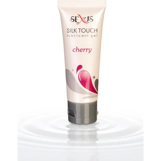 Увлажняющая смазка с ароматом вишни Silk Touch Cherry - 50 мл - Sexus Lubricant. Фотография 3.