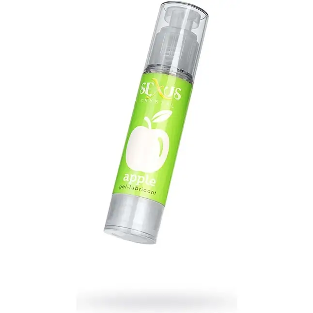Увлажняющий лубрикант с ароматом яблока Crystal Apple - 60 мл - Sexus Lubricant. Фотография 2.