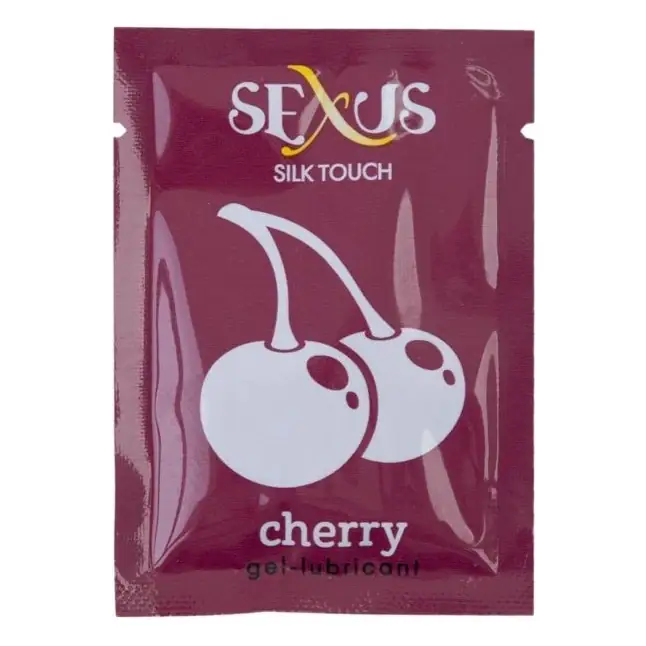 Набор из 50 пробников увлажняющей гель-смазки с ароматом вишни Silk Touch Cherry по 6 мл. каждый - Sexus Lubricant. Фотография 2.