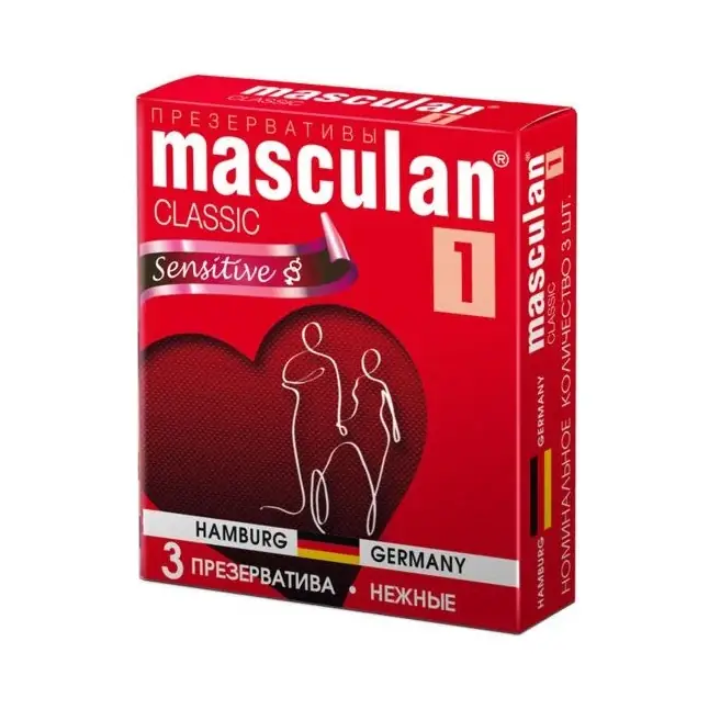 Нежные презервативы Masculan Classic 1 Sensitive - 3 шт