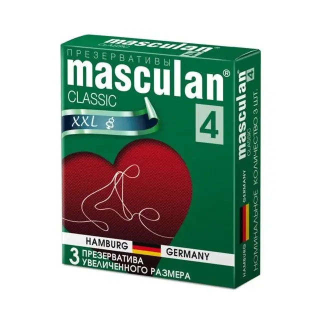 Презервативы Masculan Classic 4 XXL увеличенного размера - 3 шт