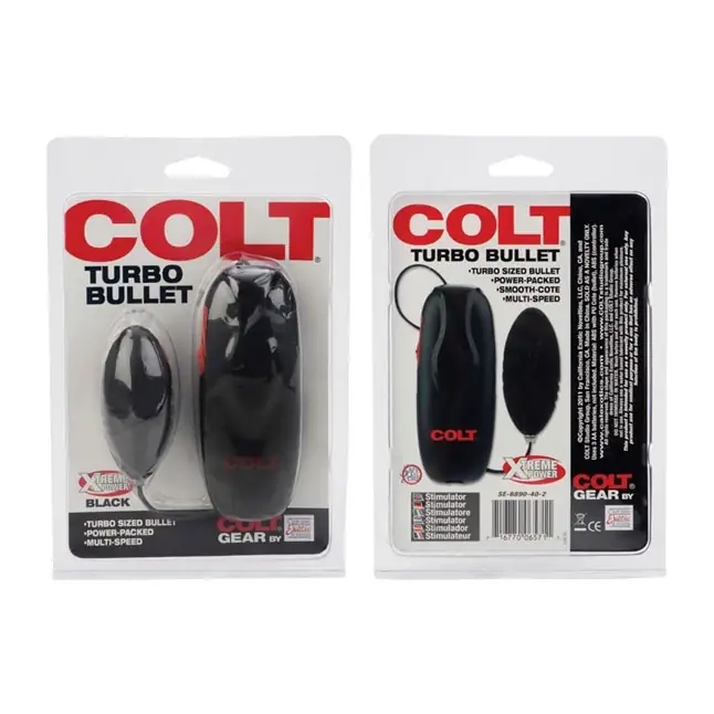 Мощный черный вибробуллет COLT - Colt. Фотография 2.