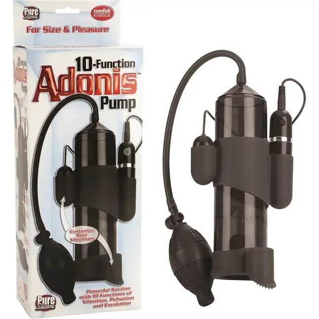 Вакуумная мужская помпа с вибрацией 10-Function Adonis Pumps - Adonis. Фотография 2.