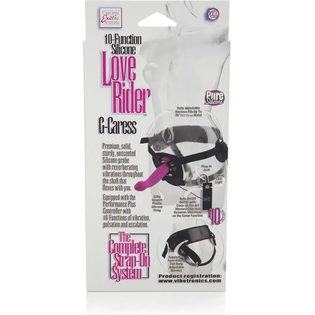 Женский страпон 10-Function Silicone Love Rider G-Caress - 16 см - Love Rider. Фотография 3.