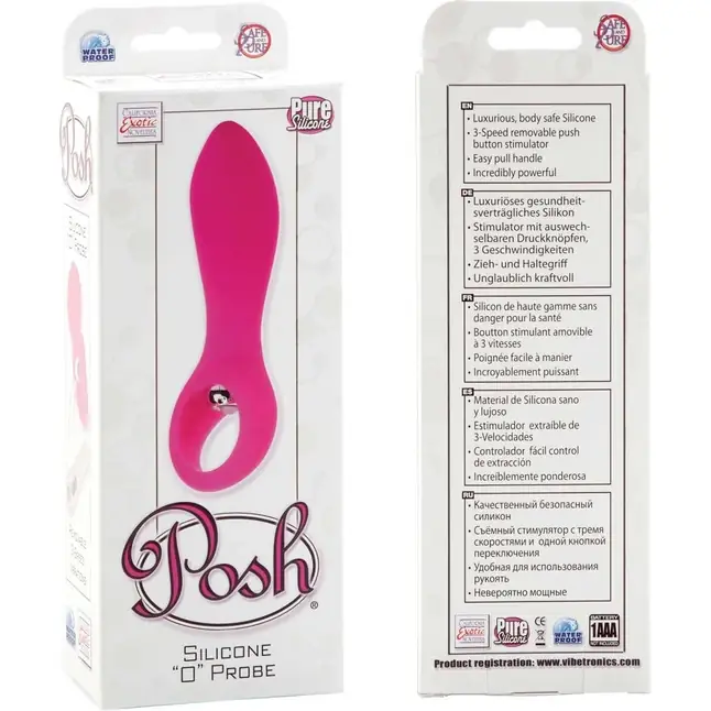 Анальный вибромассажер-пальчик Posh Silicone O Probes - 10,75 см - Posh. Фотография 5.