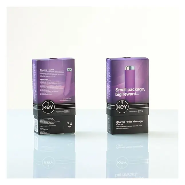 Сиреневый вибратор с изогнутой головкой Charms Curve Lavender - Key. Фотография 3.