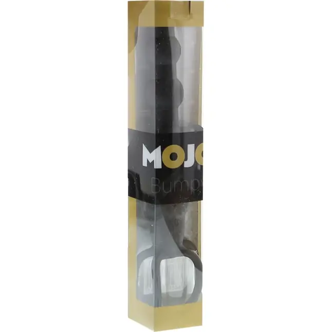 Черная насадка на пенис для двойной стимуляции Mojo BlackJack - 15 см - Mojo. Фотография 2.