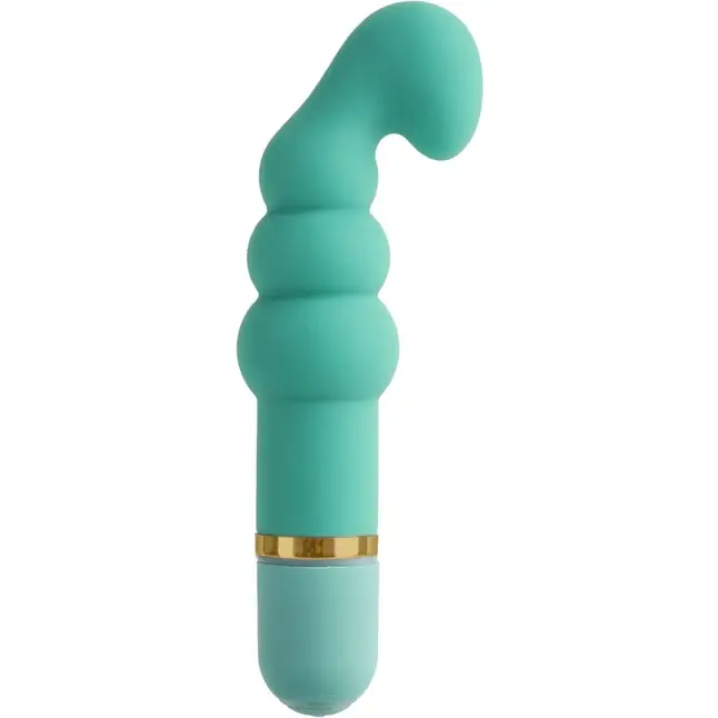Зеленый G-Spot вибромассажер Pleasurepillar - 14 см - WonderLand