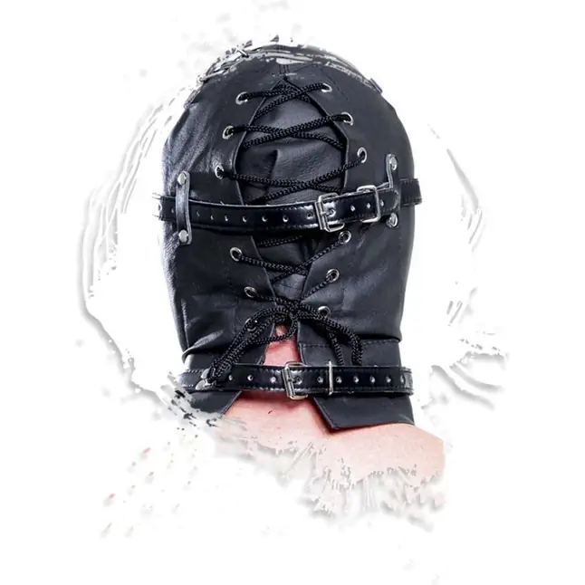 Глухой шлем-маска Full Contact Hood Black - Fetish Fantasy Extreme. Фотография 3.